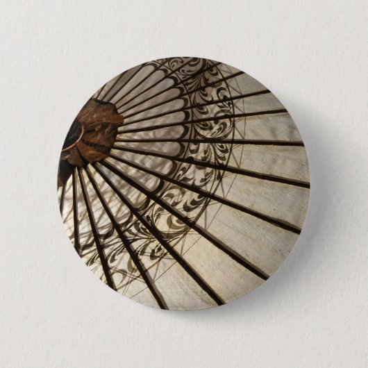 Sonnenschirm oder asiatischer Sonnenschirm Button (Vorderseite)