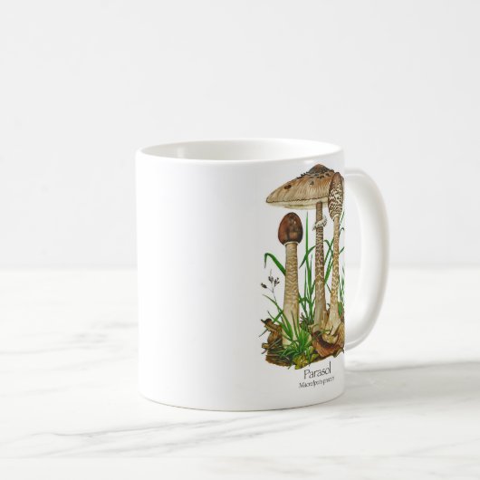 Sonnenschirm-Pilz-Kaffee-Tasse Kaffeetasse (VorderseiteRechts)