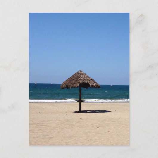Sonnenschirm Postkarte (Vorderseite)