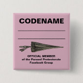 Sonnenschirm-Protektorats-Code-Namen-Knopf Button (Vorderseite)