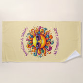 Sonnenschirm Strand Handtuch (Vorderseite)