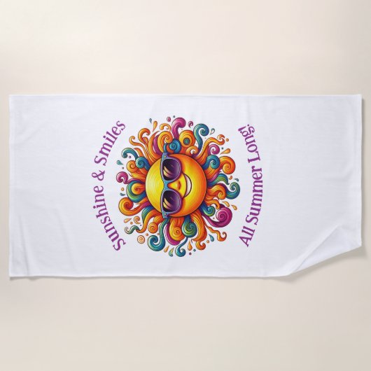 Sonnenschirm Strand Handtuch (Vorderseite)