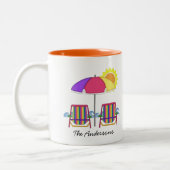 Sonnenschirm-Strandstuhl Tasse (Links)