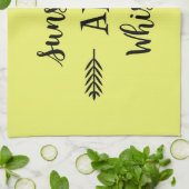 SONNENSCHIRM UND WHISKEY GESCHIRRTUCH (Gefaltet)