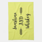 SONNENSCHIRM UND WHISKEY GESCHIRRTUCH (Vertikal)