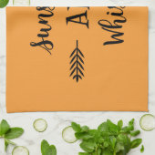 SONNENSCHIRM UND WHISKEY GESCHIRRTUCH (Gefaltet)