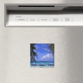 Sonnenschirme am Strand, St. Maarten, Karibik Magnet (In Situ (Geschirrspüler))