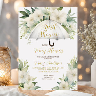 Sonnenschirme April Duschen bringen Mai Blume Einladung