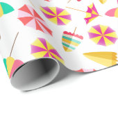 Sonnenschirme Geschenkpapier (Rolleneckpunkt)