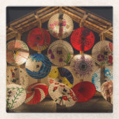 Sonnenschirme Glasuntersetzer (Vorderseite)