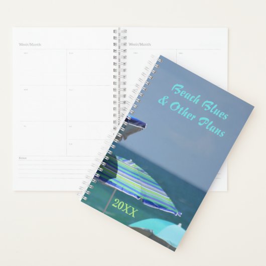 Sonnenschirme in Blautönen Planer (Anzeige)