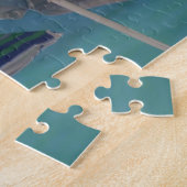 Sonnenschirme in Blautönen Puzzle (Seite)