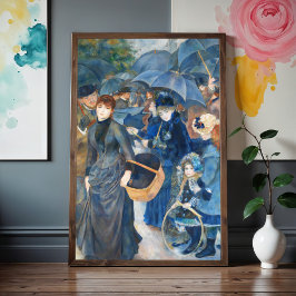 Sonnenschirme, Pierre Auguste Renoir Art Poster