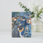 Sonnenschirme, Pierre Auguste Renoir Art Postkarte (Stehend Vorderseite)