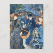 Sonnenschirme, Pierre Auguste Renoir Art Postkarte (Vorderseite)