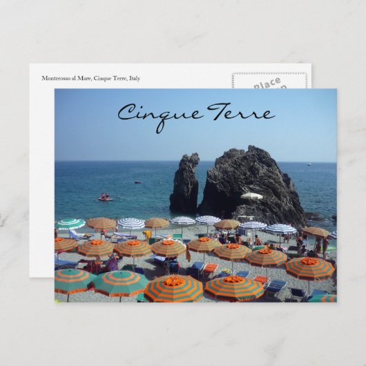 Sonnenschirme Postkarte (Vorne/Hinten)