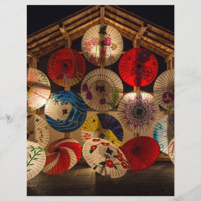 Sonnenschirme Scrapbook Papier (Vorderseite)