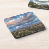 Sonnenschirme über der Gravel Zumani Prairie Road Getränkeuntersetzer (Linke Seite)