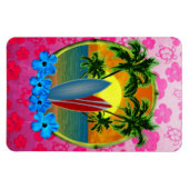 Sonnenschirme und Surfbretter Magnet (Horizontal)
