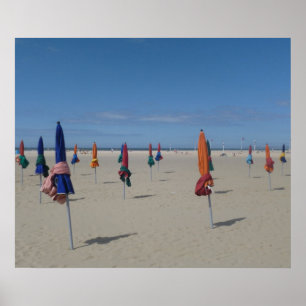 Sonnenschirme von Deauville Poster