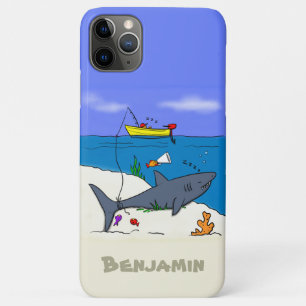 Sonnenschlafhai und Fischerei Cartoon Case-Mate iPhone Hülle