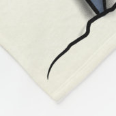 Sonnenschlafhai und Fischerei Cartoon Fleecedecke (Ecke)