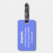 Sonnenschlafhai und Fischerei Cartoon Gepäckanhänger (Rückseite vertikal)