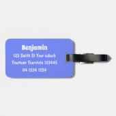 Sonnenschlafhai und Fischerei Cartoon Gepäckanhänger (Rückseite horizontal)