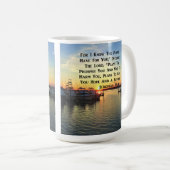 SONNENSCHLAG ÜBER DEM SEE JEREMIAH 29:11 SKRIPTURE KAFFEETASSE (VorderseiteRechts)