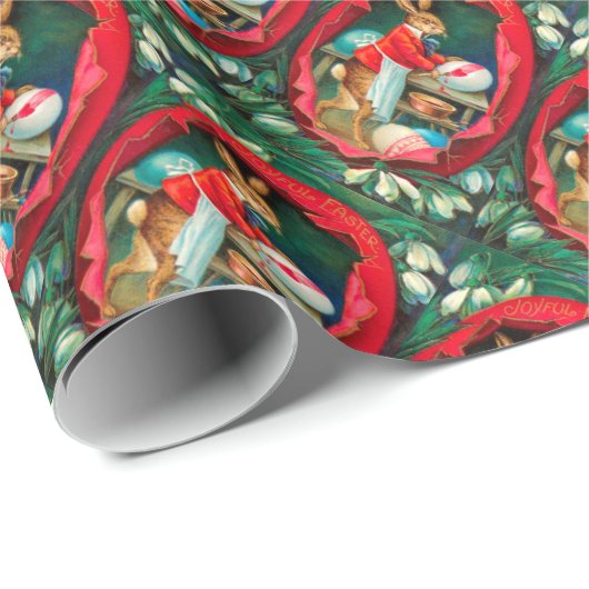 SONNENSCHNEE MIT RABBIT-SCHMERZEN OSTEREIER GESCHENKPAPIER (Rolleneckpunkt)