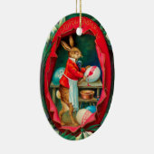 SONNENSCHNEE MIT RABBIT-SCHMERZEN OSTEREIER KERAMIK ORNAMENT (Rechts)