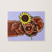 Sonnenschokolade Labradoodle Off-Leash Art™ Puzzle (Horizontal)
