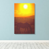 SONNENSCHÖNHEIT 16x24 Leinwanddruck (Insitu (Holzboden))