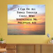 SONNENSCHREIBEN AUF DEN OZEANER PHILIPPIANS 4:13 S LEINWANDDRUCK (Insitu (Wohnzimmer))