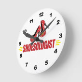 Sonnenschuhe Runde Wanduhr (Winkel)