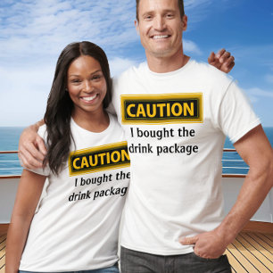 Sonnenschutz gekauft Getränk Paket Kreuzfahrt T-Shirt