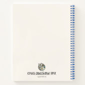 Sonnenschutz mit Federn und Sonnenblumensaaten Notizblock (Rückseite)