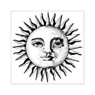 Sonnenschutz Vintag zeichnend Gummistempel