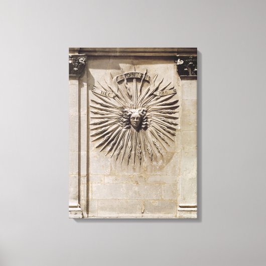 Sonnenschutz von der Fassade Leinwanddruck (Vorderseite)