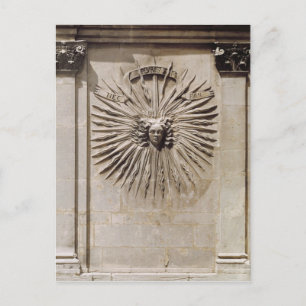 Sonnenschutz von der Fassade Postkarte