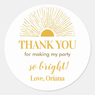 Sonnenschutzaufkleber Etiketten GeburtstagsBaby-Du Runder Aufkleber