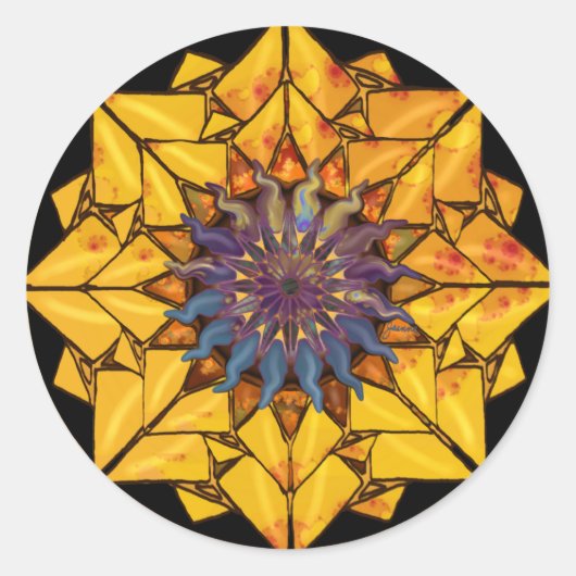 Sonnenschutzaufkleber Runder Aufkleber (Vorderseite)