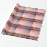 Sonnenschutzboote, blaues Wrapping Paper Geschenkpapier<br><div class="desc">Sonnenuntergang im Thassos-Foto.</div>