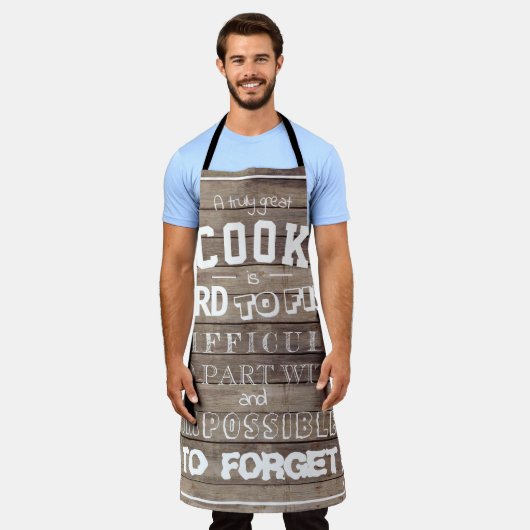 Sonnenschutzbügel für Männer Geschenk für Koch in Schürze (Getragen)