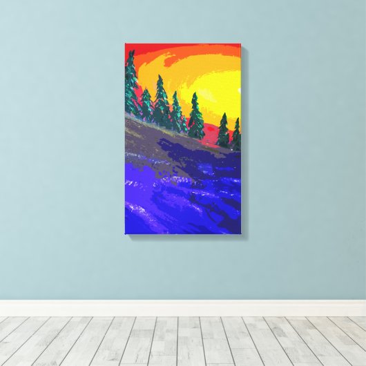 Sonnenschutzgebiet Leinwanddruck (Insitu (Holzboden))