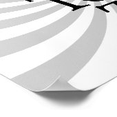 Sonnenschutzgitter: "Die Toilettenzone" Poster (Ecke)