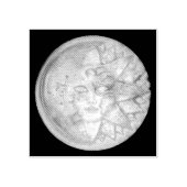 Sonnenschutzmaske Gummistempel (Prägung)