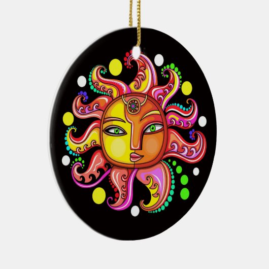 Sonnenschutzmittel - Geschenk - Gefallen Keramik Ornament (Rechts)