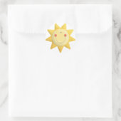 Sonnenschutzmittel Runder Aufkleber (Tasche)