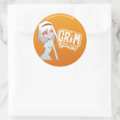 Sonnenschutzmittel Runder Aufkleber (Tasche)